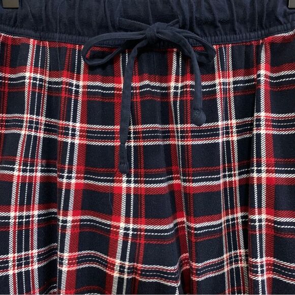 Nautica Flannel Pajama Pants Men’s M Red White Blue Plaid Pockets. - Picture 3 of 13